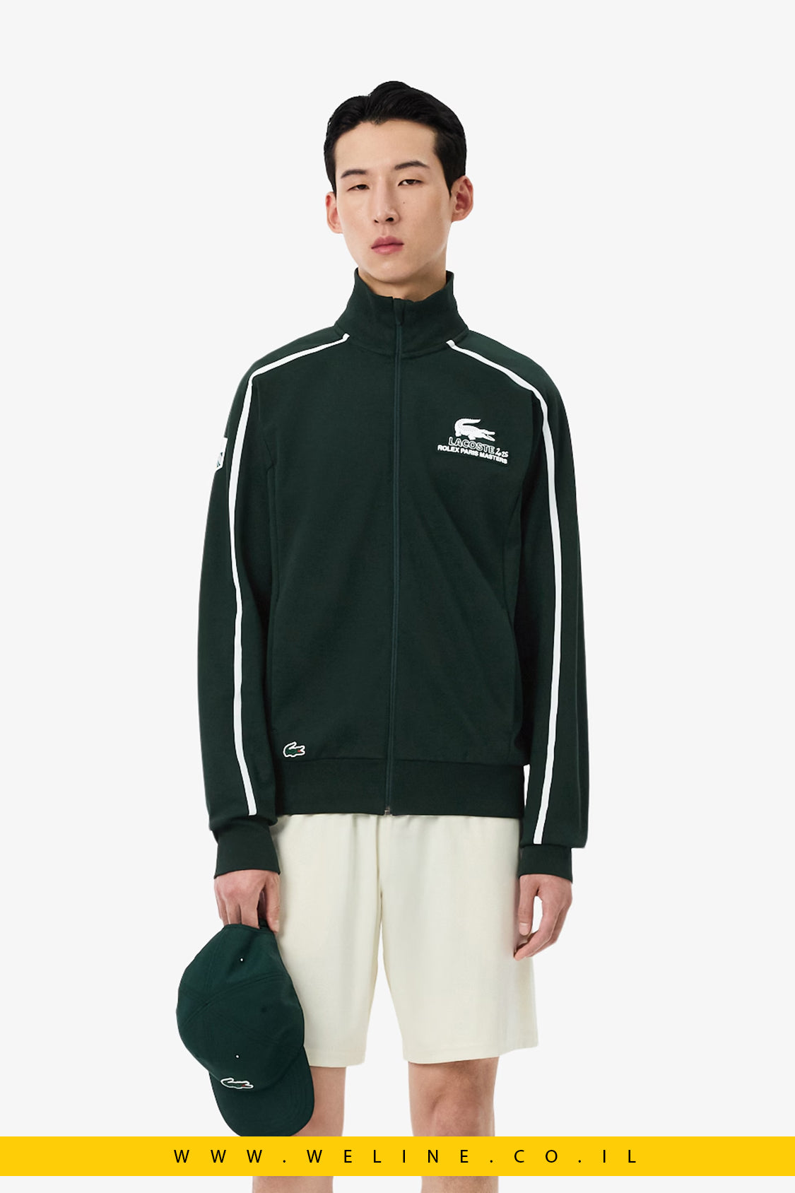 סווטשירט יוניסקס – מהדורת Rolex Paris Masters מבית Lacoste