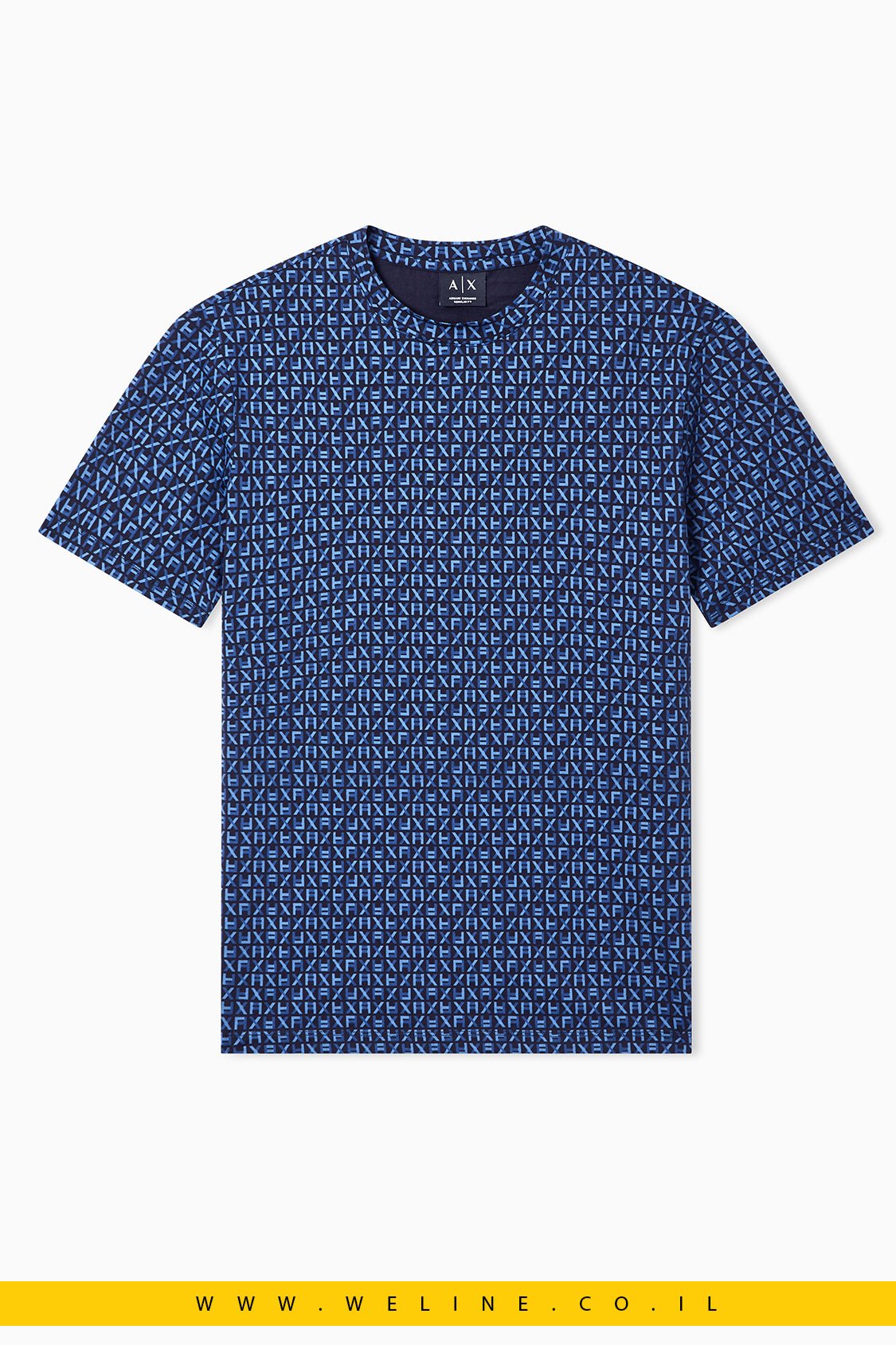 טי שירט Armani Exchange Regular Fit Classic Cotton Jersey - WELINE.CO.IL