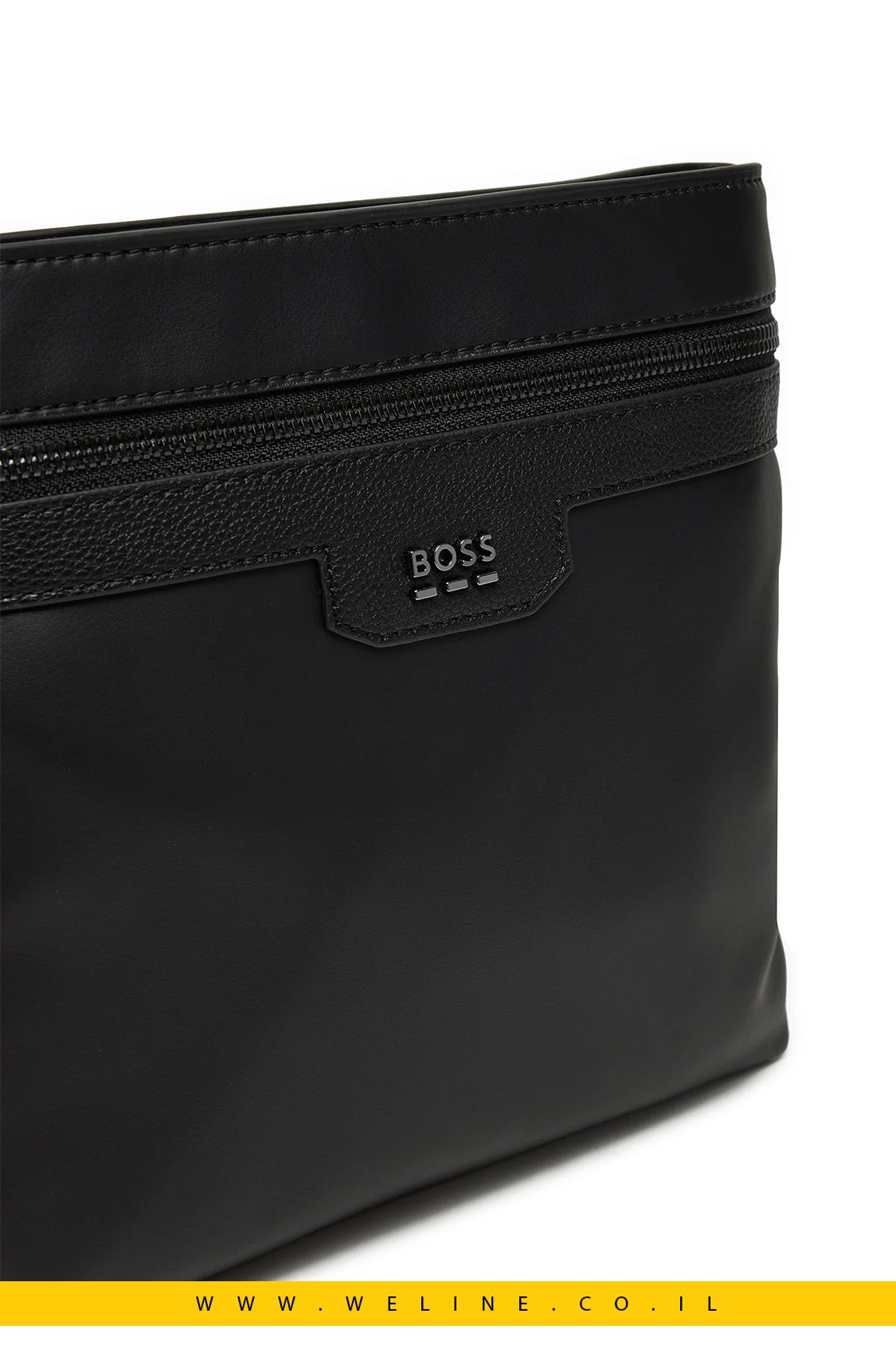 תיק צד BOSS לגברים – דגם Jareth 50529098 בצבע שחור - WELINE.CO.IL