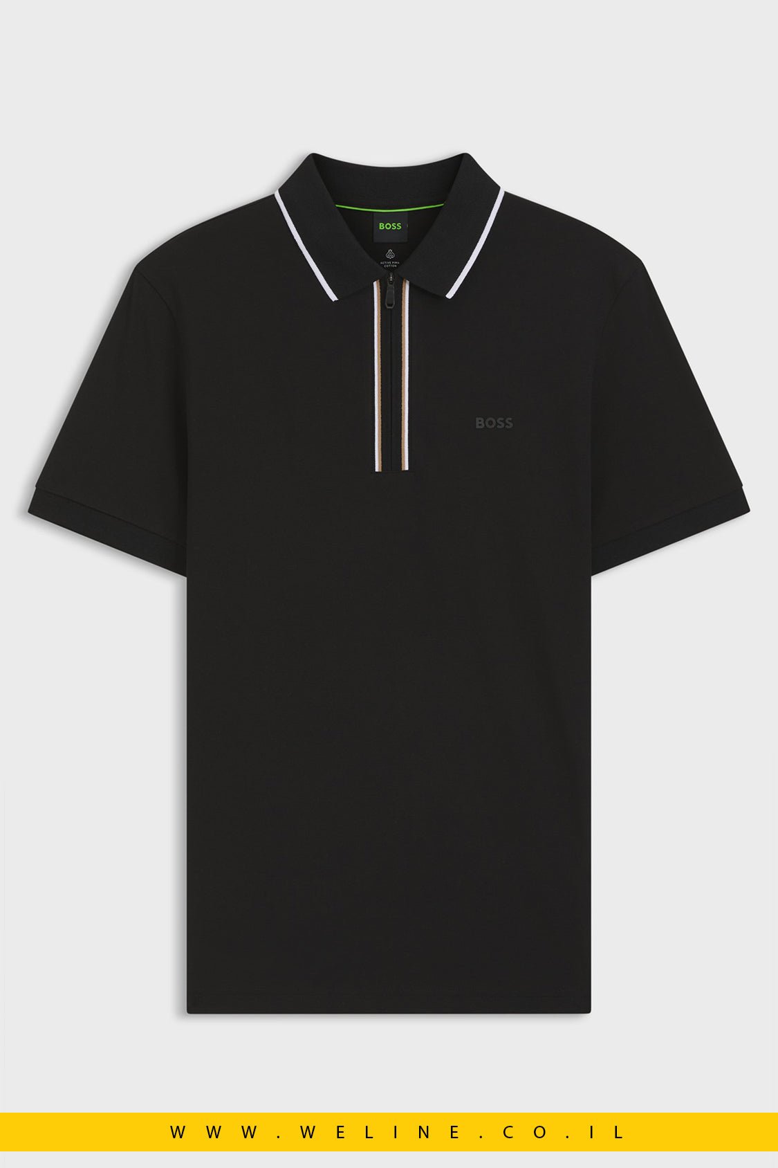 חולצת פולו ספורטיבית BOSS Philix GOC Active Slim - Fit Polo Shirt - WELINE.CO.IL