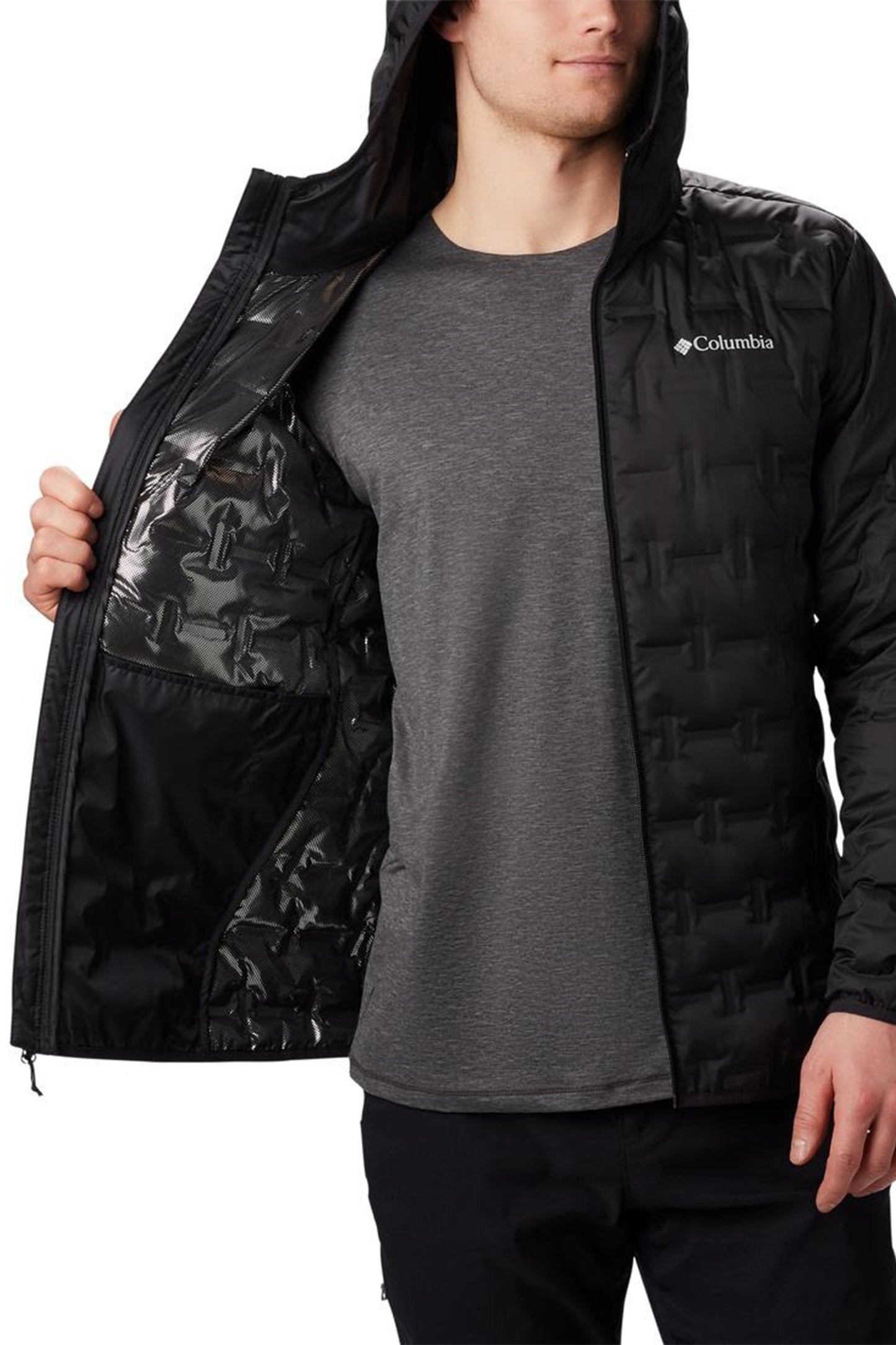 ג'קט גברים עם קפוצ'ון Delta Ridge™ II Down