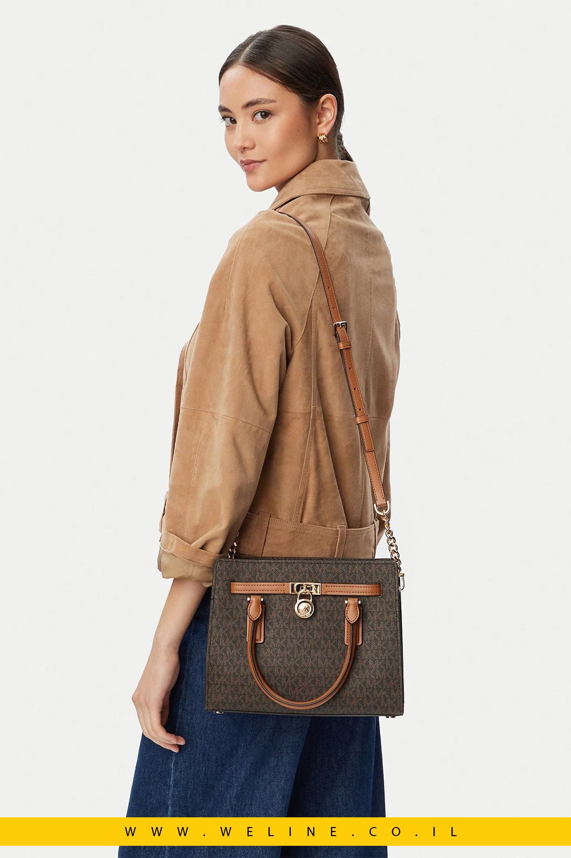 תיק יד לנשים Michael Kors Hamilton Moderne Small - WELINE.CO.IL