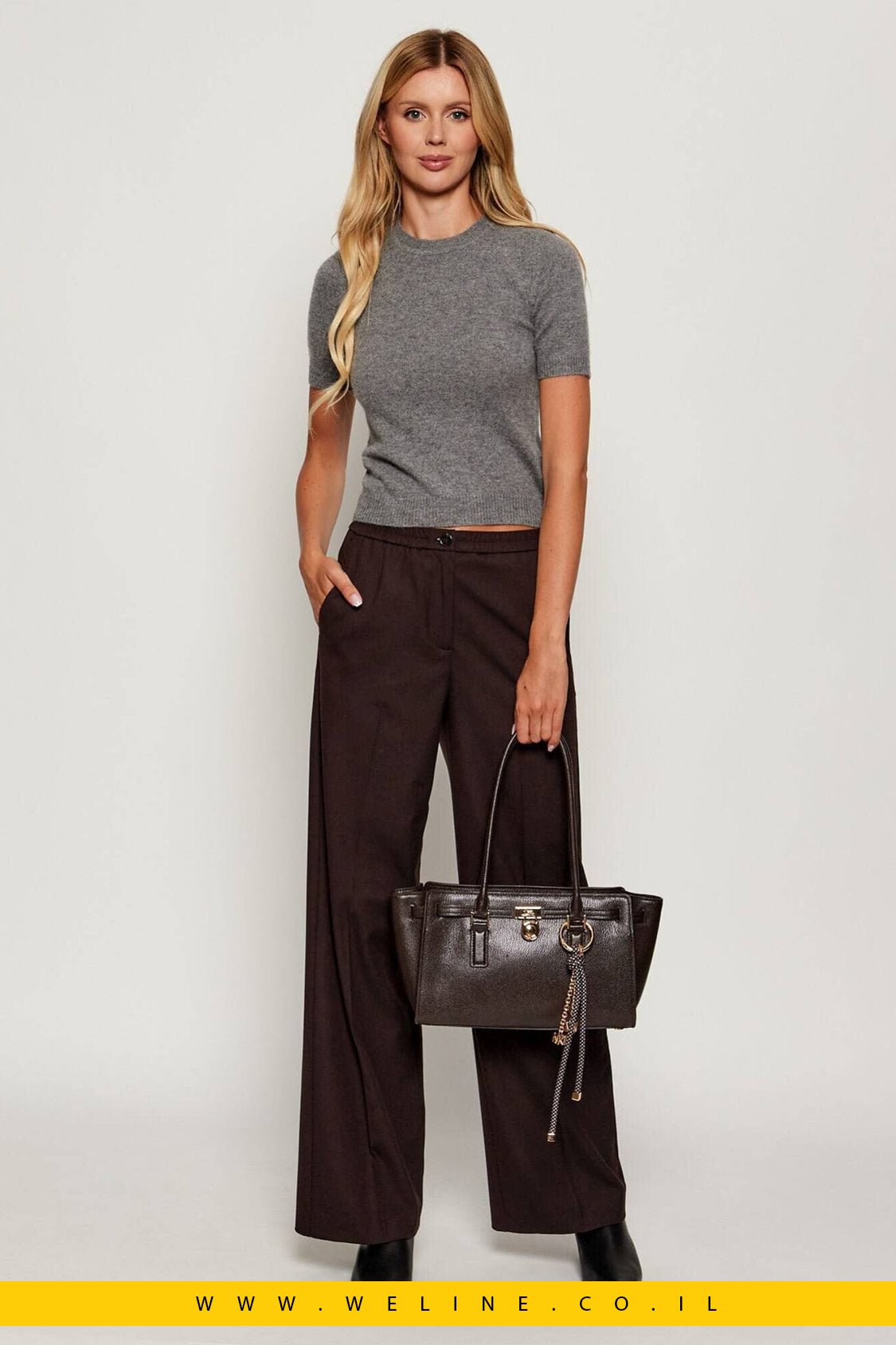 תיק יד לנשים Michael Kors Hamilton Moderne Small Leather - WELINE.CO.IL