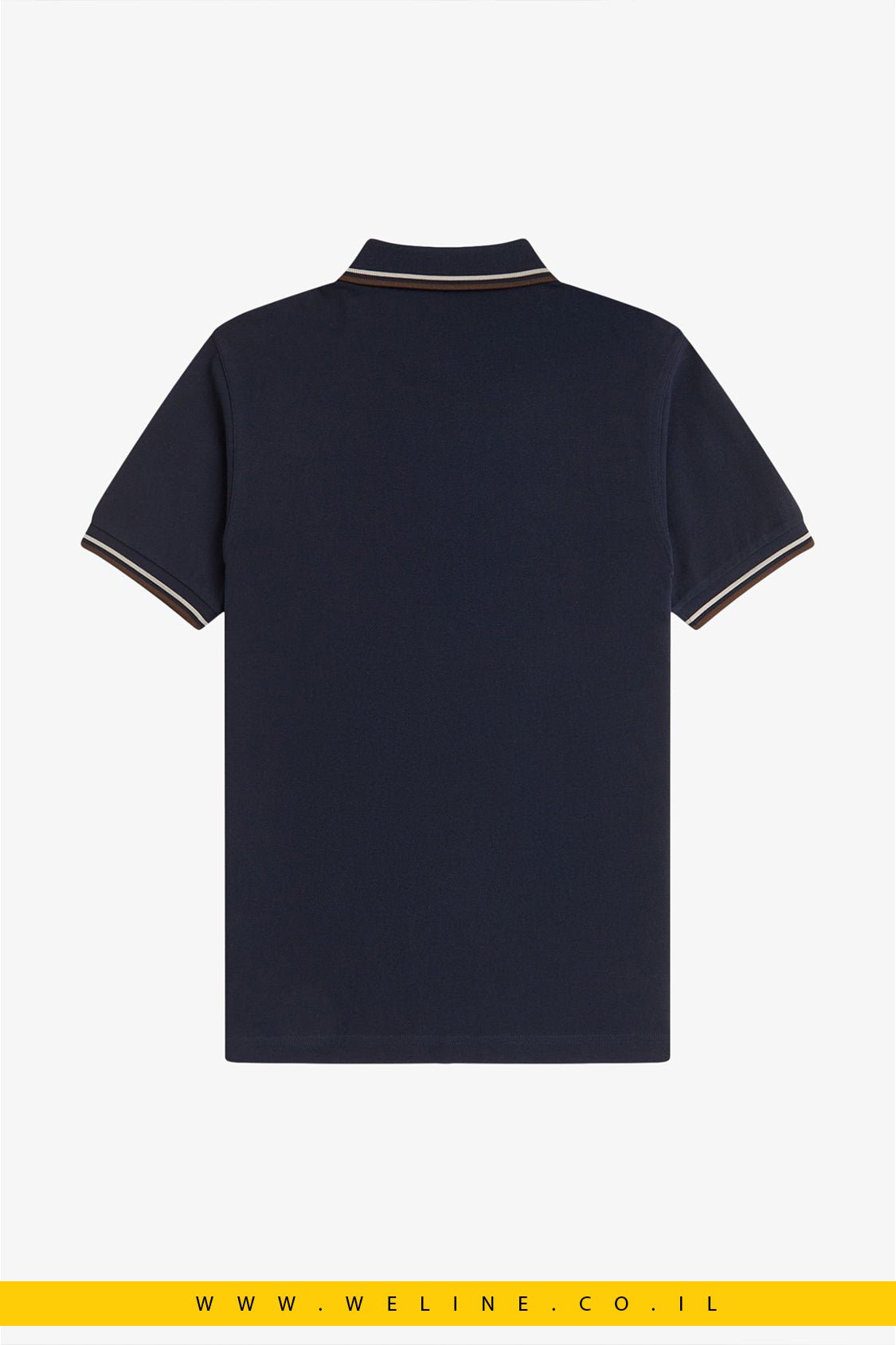 חולצת הפולו האייקונית דגם ה־Twin Tipped - The Fred Perry Shirt - WELINE.CO.IL