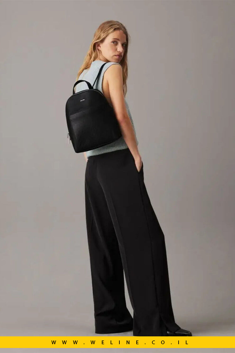 תיק גב Calvin Klein Must Dome Backpack Mono בצבע שחור קלאסי