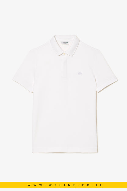 חולצת פולו לגברים Lacoste Paris Stretch Piqué