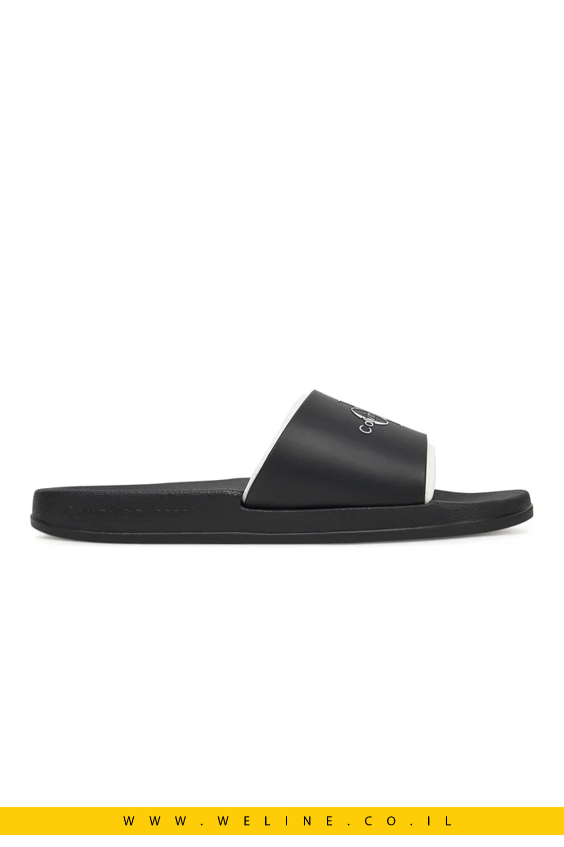 כפכפי גברים Calvin Klein Jeans – דגם Slide Rubber Neoprene Monologo