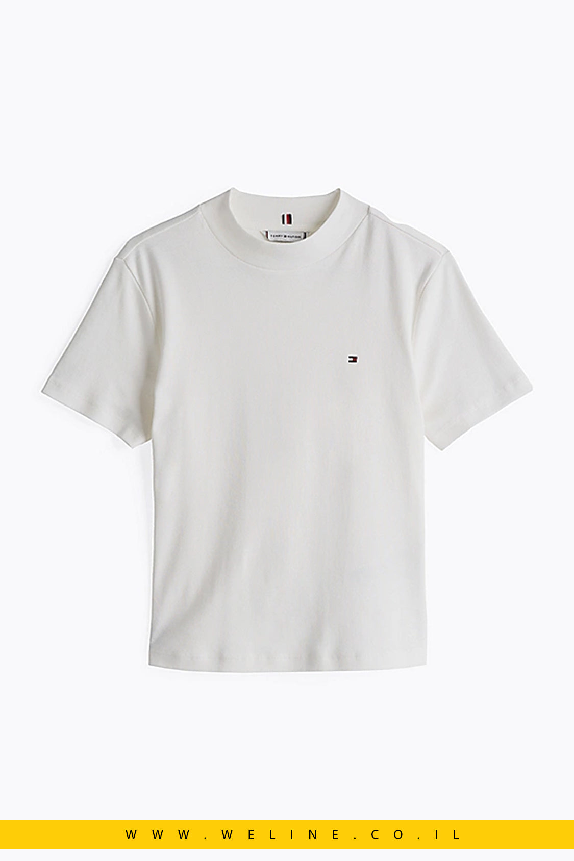 חולצת טי לנשים עם צווארון מוגבה – Tommy Hilfiger Mock Turtleneck Slim