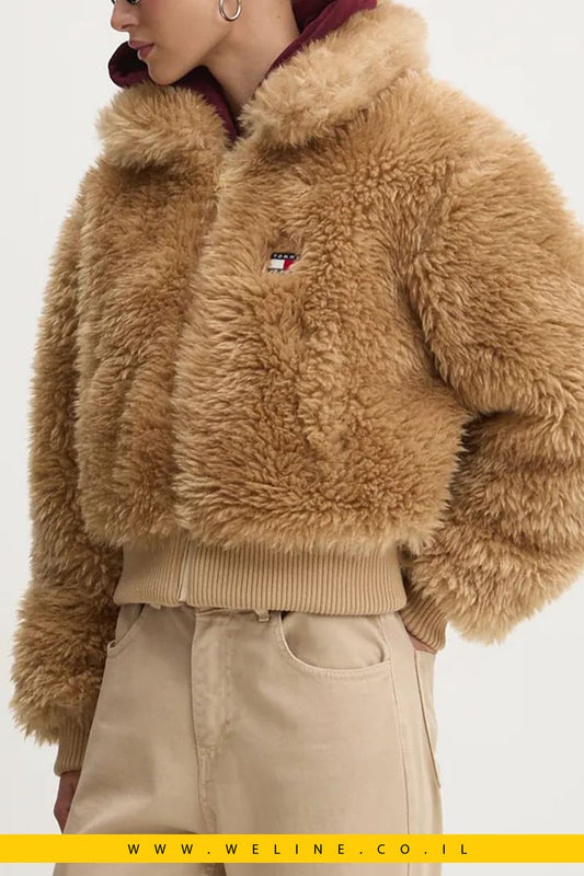 מעיל נשים עם פרווה Tommy Jeans