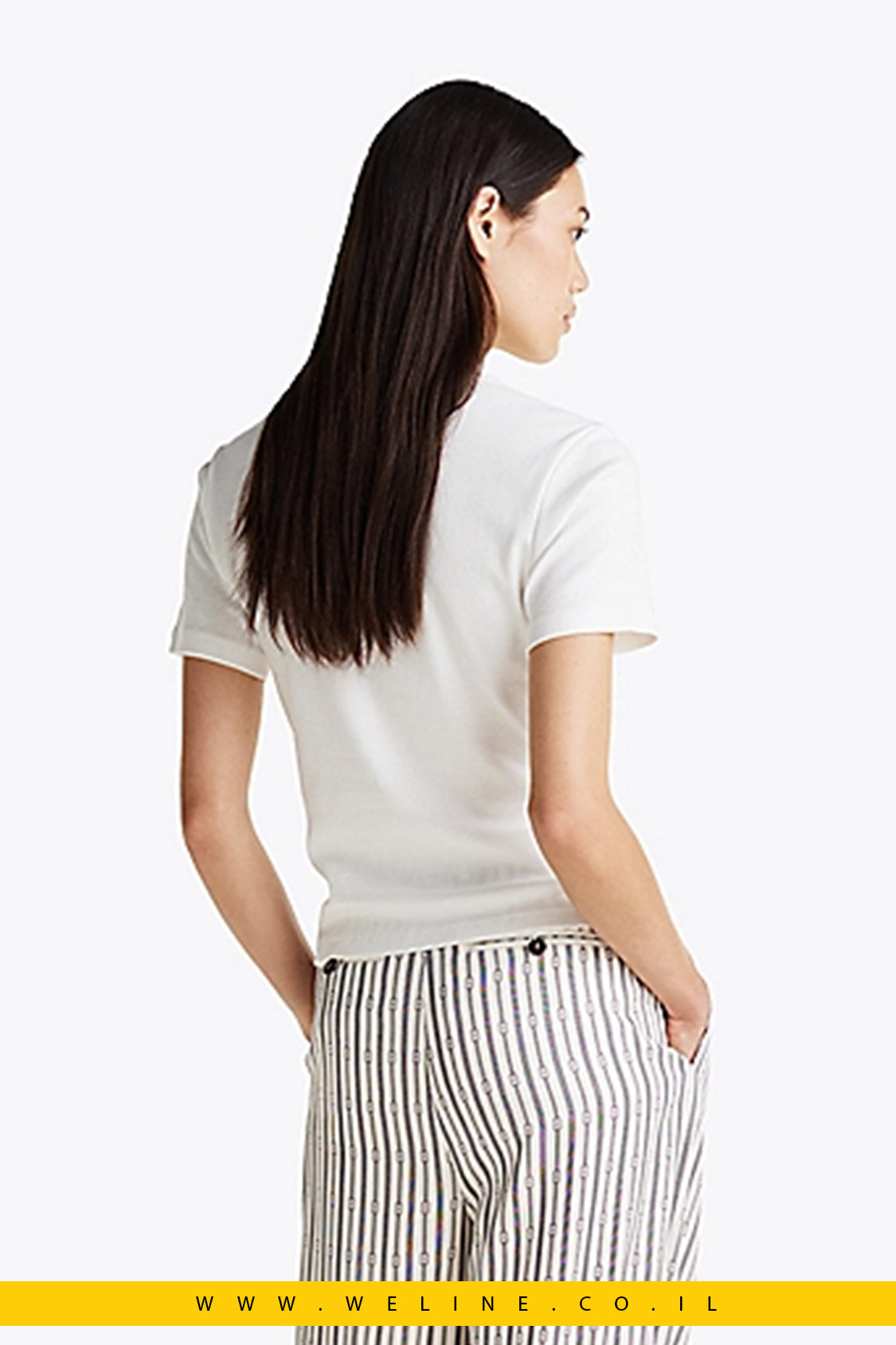 חולצת טי לנשים עם צווארון מוגבה – Tommy Hilfiger Mock Turtleneck Slim