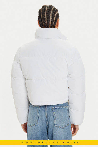 מעיל פוך Calvin Klein Jeans בצבע לבן, גזרה רגילה