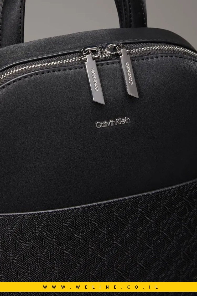 תיק גב Calvin Klein Must Dome Backpack Mono בצבע שחור קלאסי