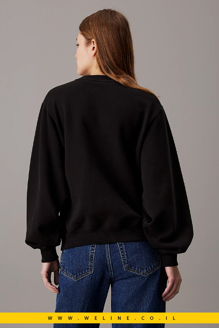 סווטשירט Relaxed Chenille Monogram מבית Calvin Klein