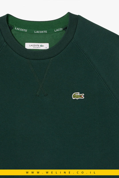 סווטשירט פיקה עם צווארון עגול (Crew Neck Piqué Sweatshirt).