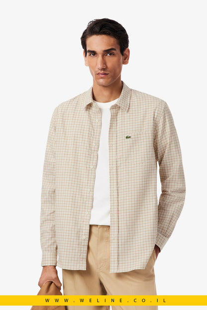 חולצת פלאנל משובצת לגברים Lacoste  – Regular Fit