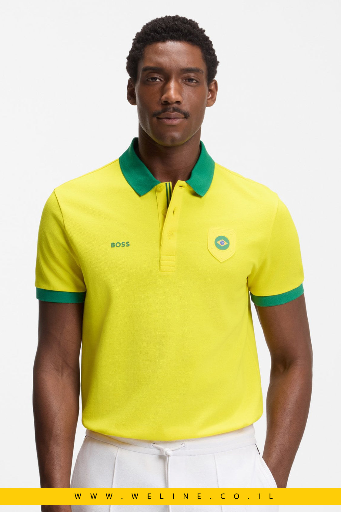חולצת פולו גברים BOSS Paddy Polo Shirt  Brazil – Regular Fit