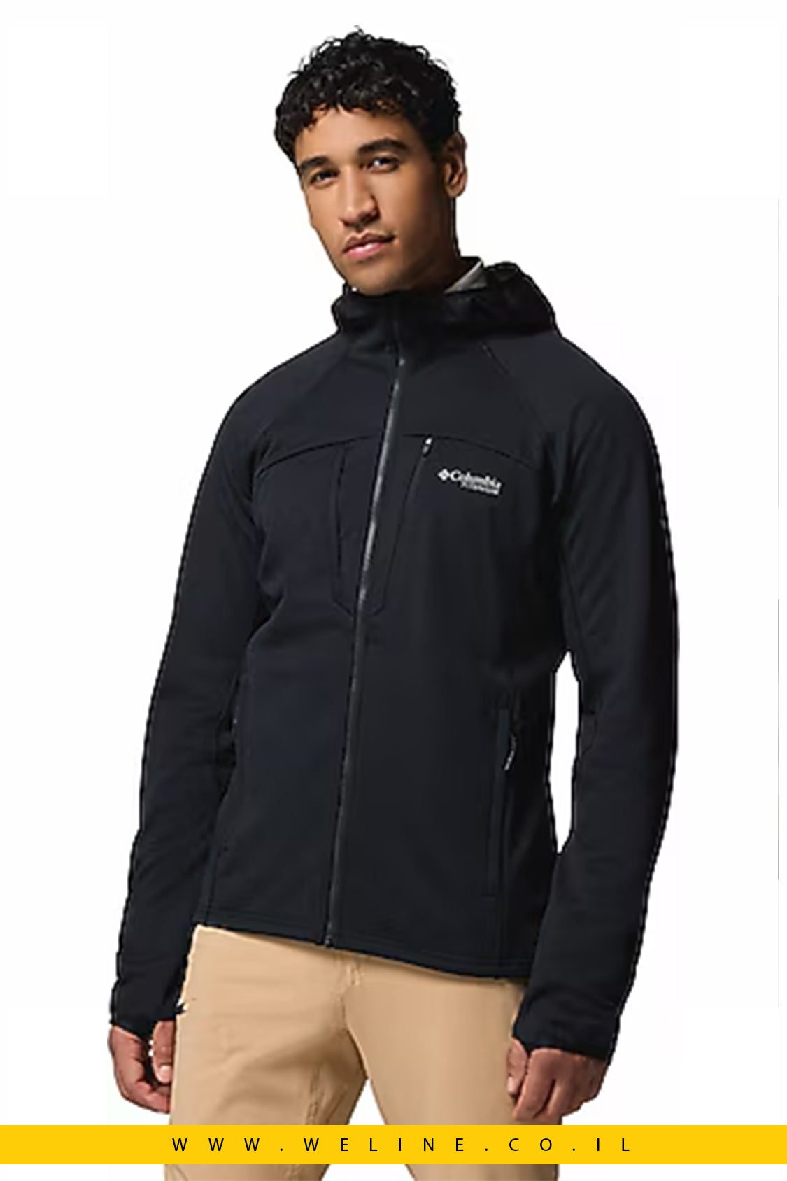קפוצ’ון טכני שחור לגברים – Columbia Arctic Crest Bonded