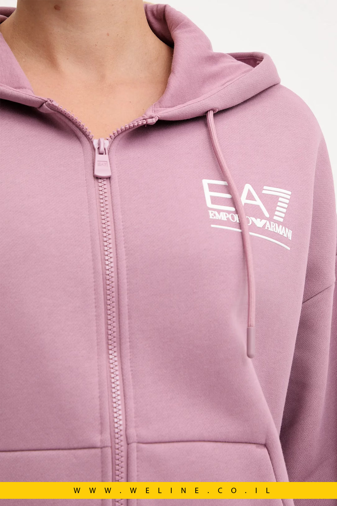 חליפת טרנינג לנשים EA7 Emporio Armani – ורוד | Armani Sustainability Values