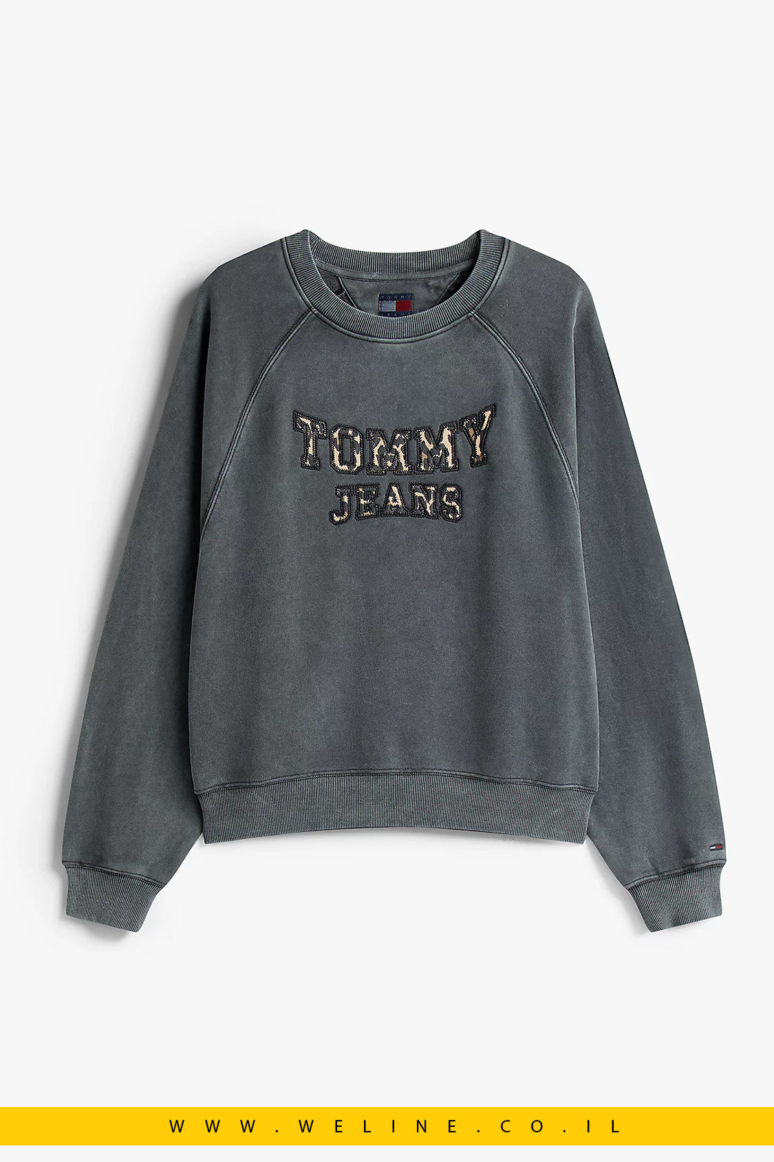 סווטשירט נשים עם לוגו אפליקציה בהדפס נמר – Tommy Jeans