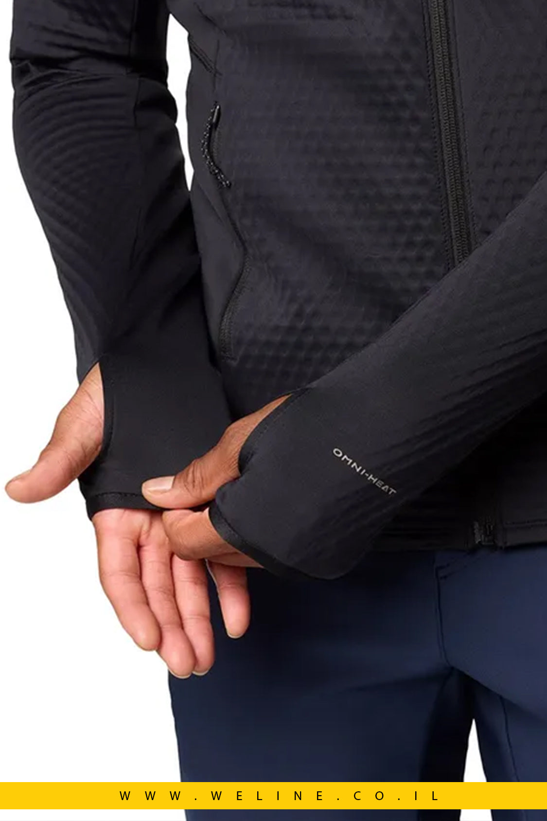 מעיל שחור Helix טכני לגברים – Columbia