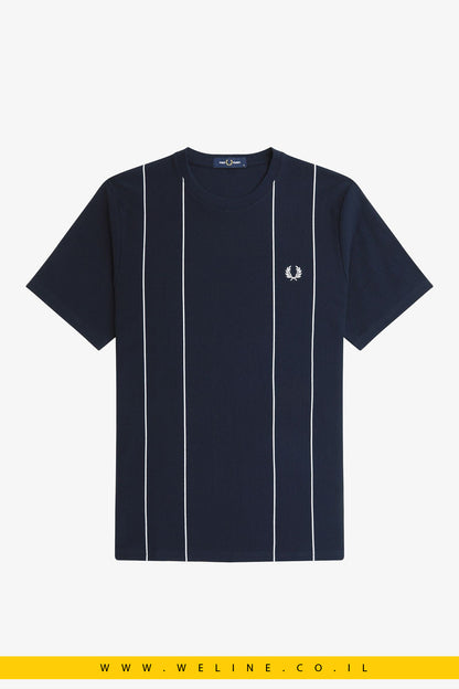 חולצת טי לגברים עם פסים דקים – Fred Perry