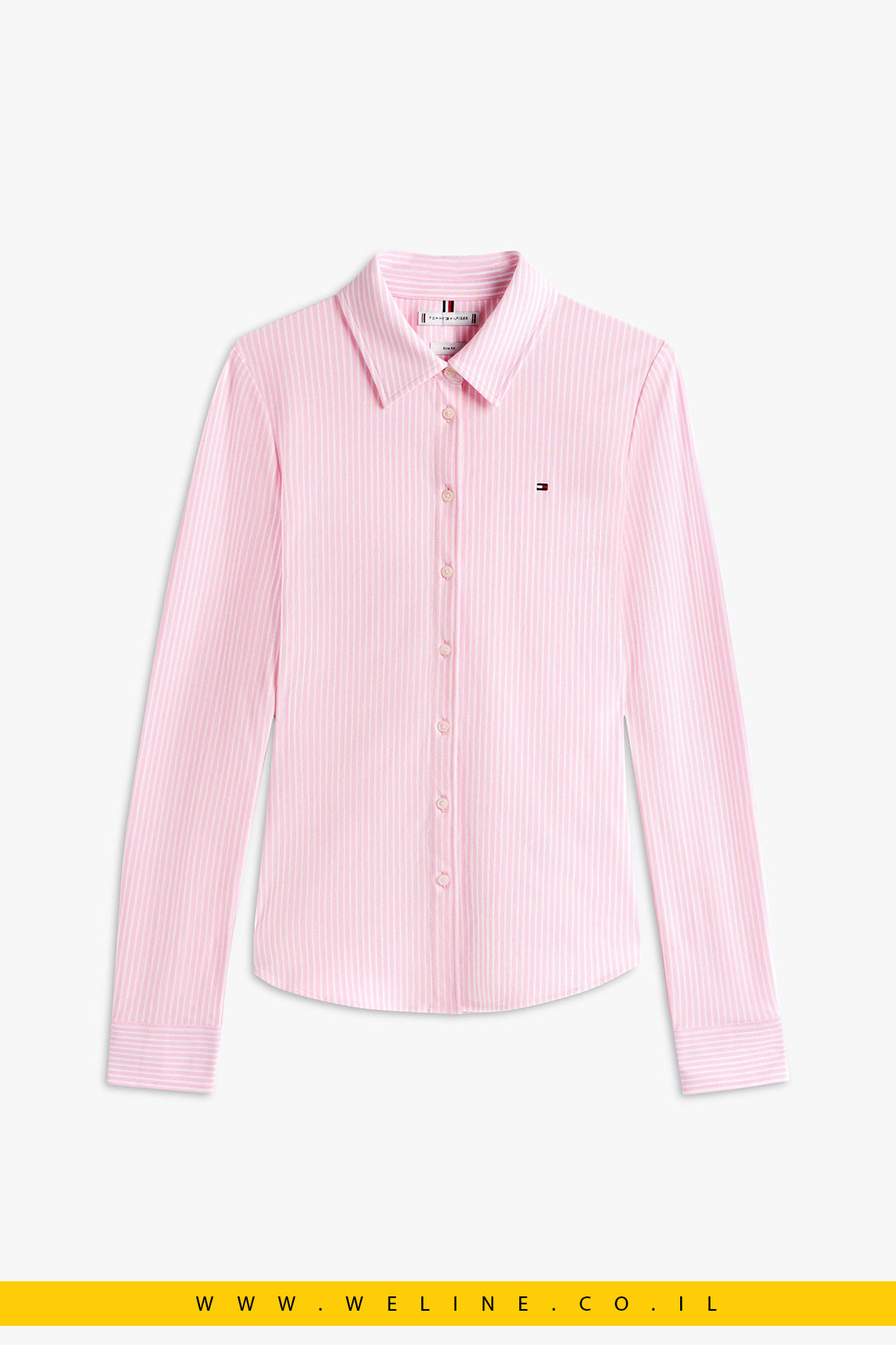 חולצת פיקה Slim Fit לנשים Tommy Hilfiger 1985 – טומי הילפיגר | Ithaca Stp