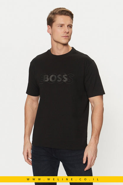 חולצת טי שחורה בגזרה רגילה – BOSS T-Shirt
