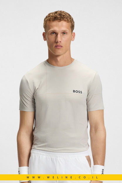 חולצת טי ספורטיבית לגברים | BOSS Tee Check TOC