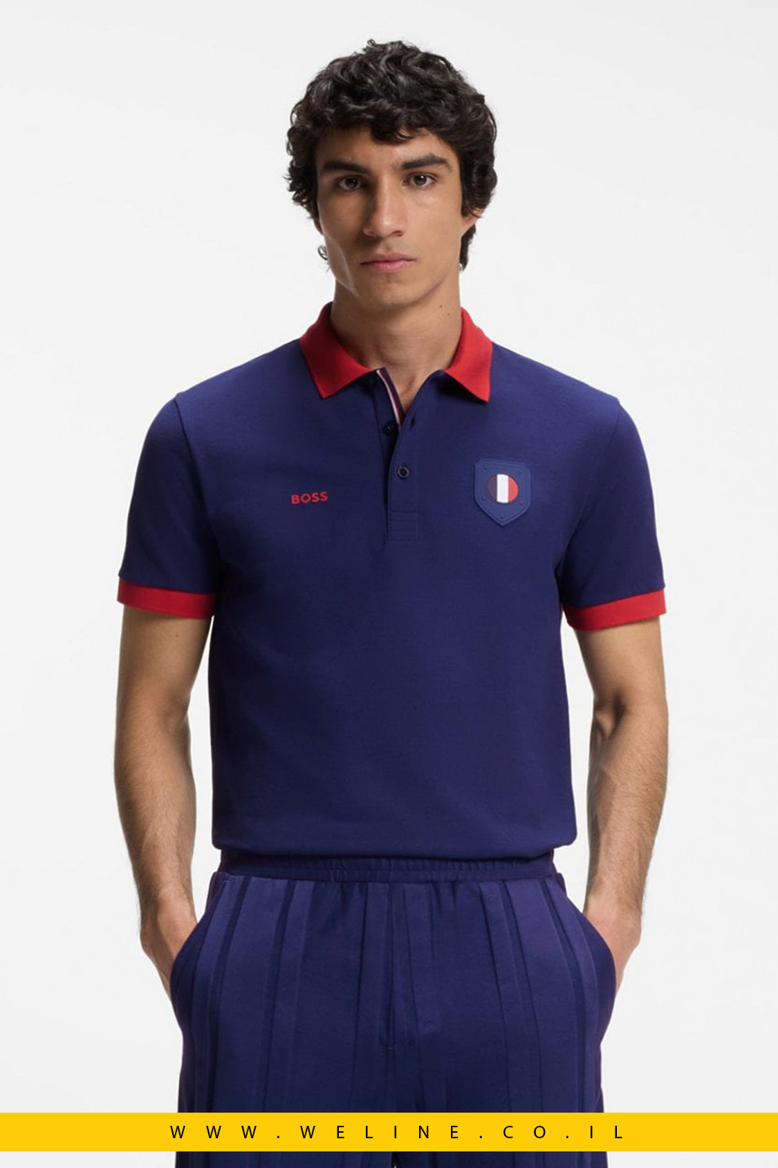 חולצת פולו גברים BOSS Paddy Polo Shirt France – Regular Fit