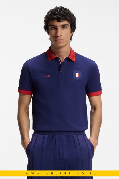 חולצת פולו גברים BOSS Paddy Polo Shirt France – Regular Fit