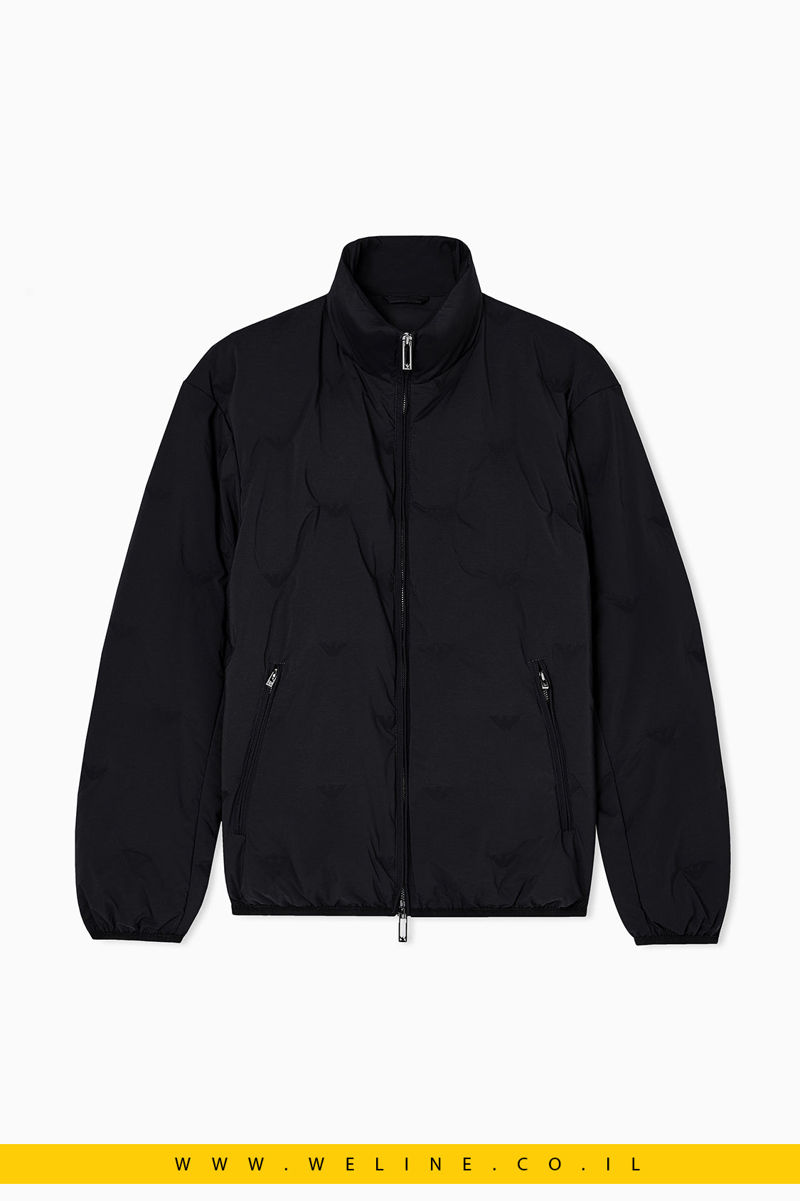 מעיל פאפר עם רוכסן מלא – דוגמת Micro Eagles לכל האורך