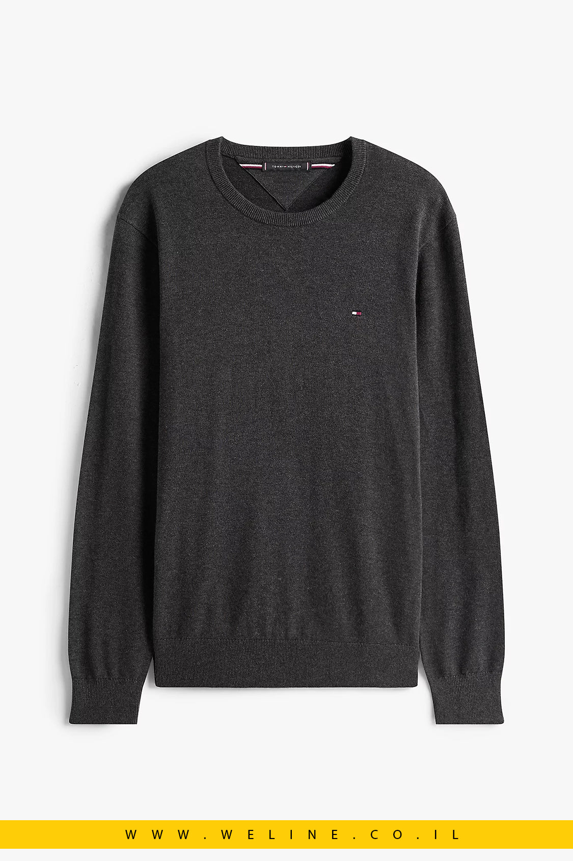 סוודר גברים Tommy Hilfiger – Flag Embroidery Crew Neck