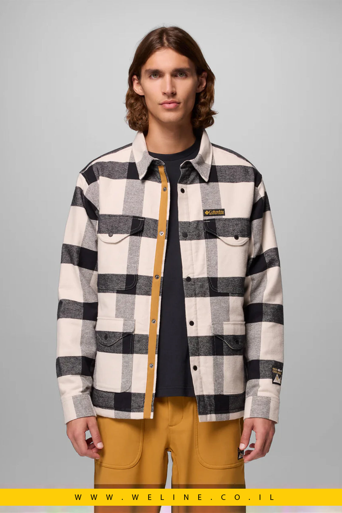 חולצה מכופתרת ארוכה לגברים – High Cascades Shirt Jacket 100% כותנה