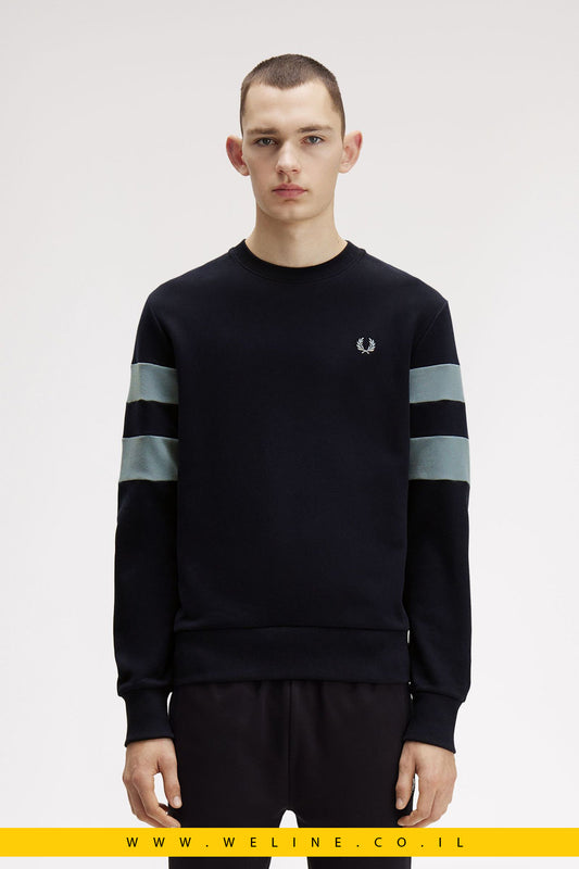 סווטשירט לגברים Peached Tipped Sleeve – כחול