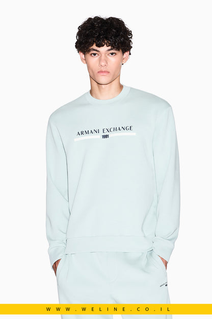 סווטשירט Crewneck Logo לגברים Armani Exchange