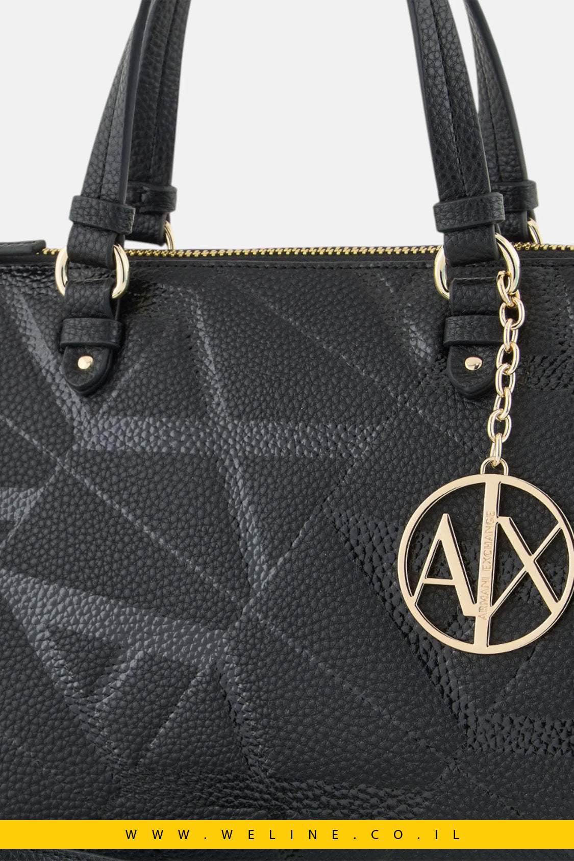 תיק יד לנשים עם לוגו קדמי – Armani Exchange