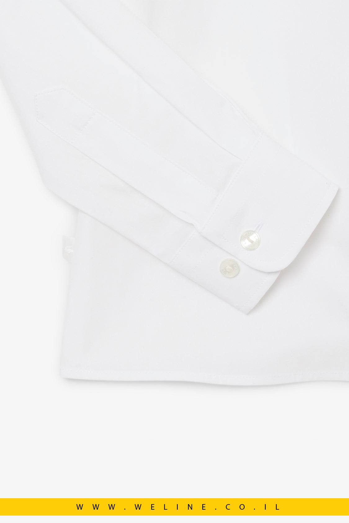 חולצת כותנה פופלין סטרץ’ Slim Fit עם כיס מבית Lacoste