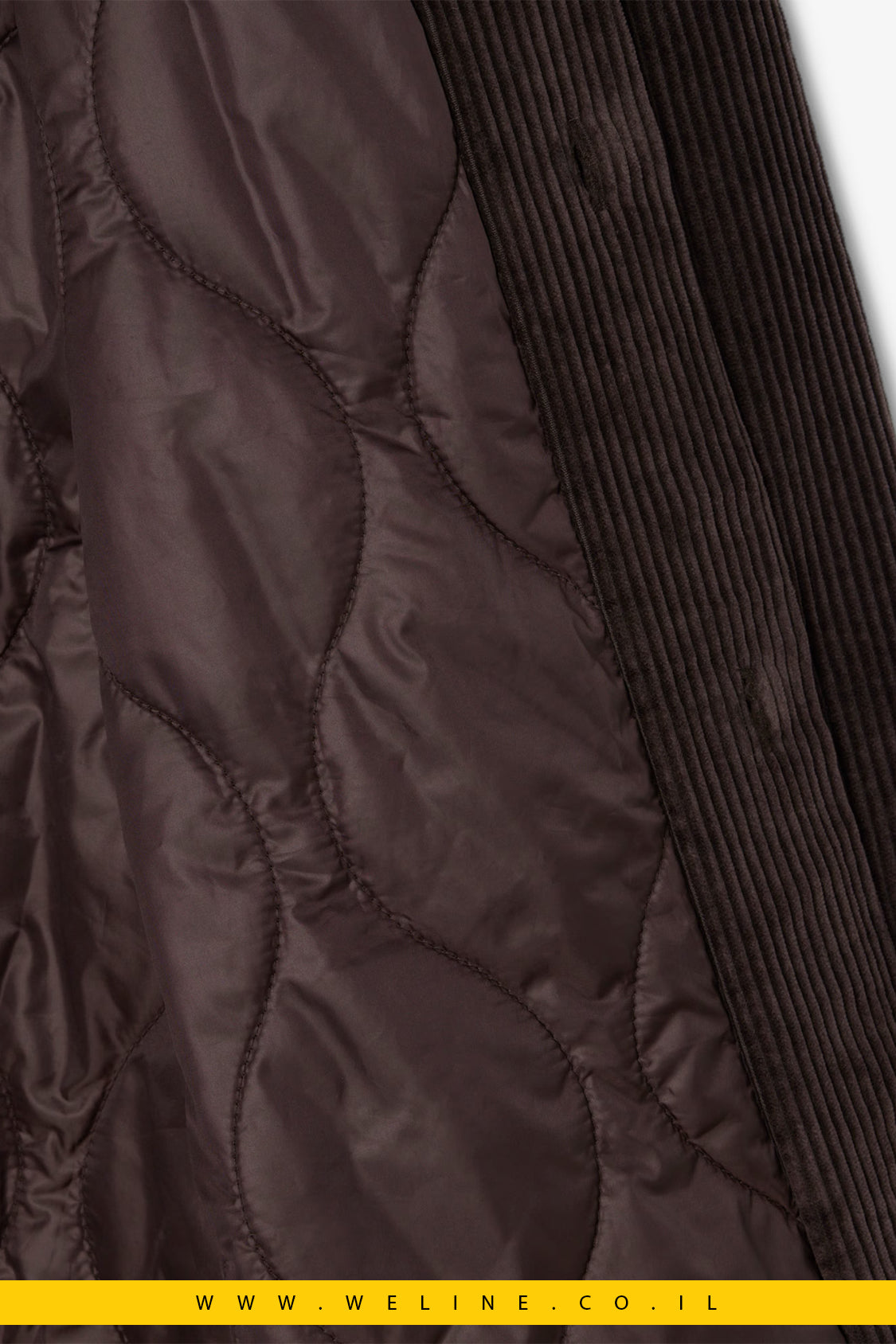 אוברשירט קורדרוי אוברסייז לגברים Lacoste – חום