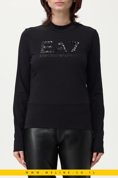 חולצת קיץ לנשים עם שרוולים ארוכים – Emporio Armani