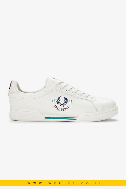 סניקרס גברים Fred Perry דגם B722 – צבע Snow White
