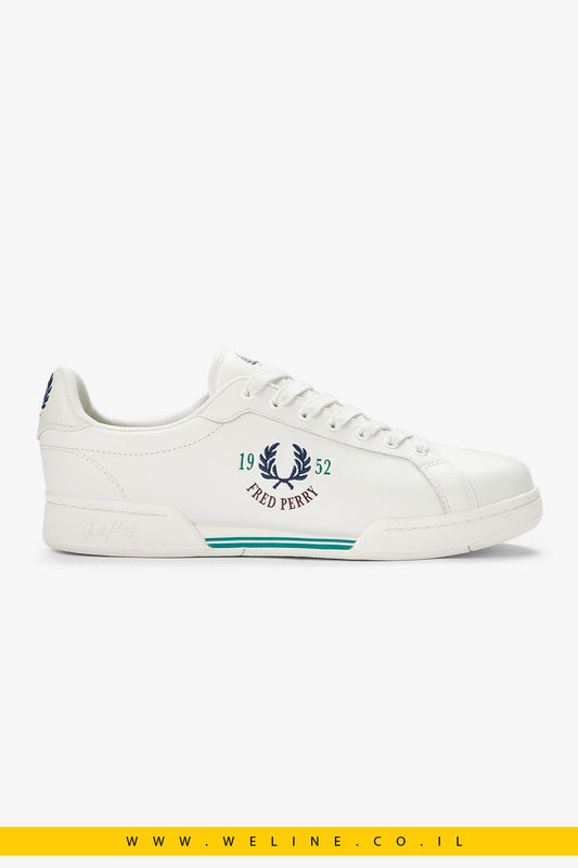 סניקרס גברים Fred Perry דגם B722 – צבע Snow White