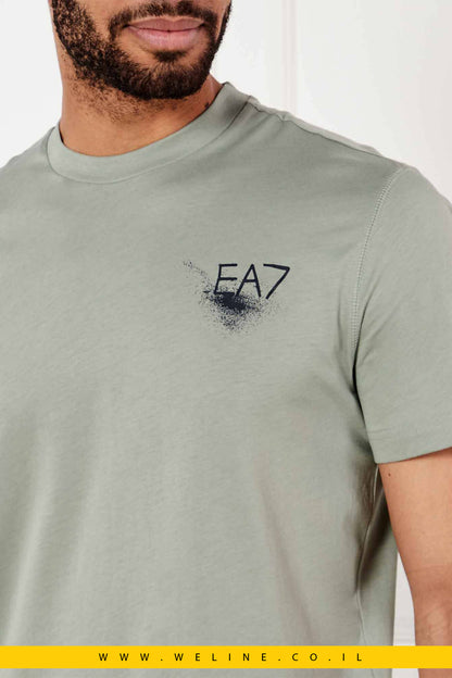 חולצת טי לגברים EA7 בגזרה רגילה – ירוק