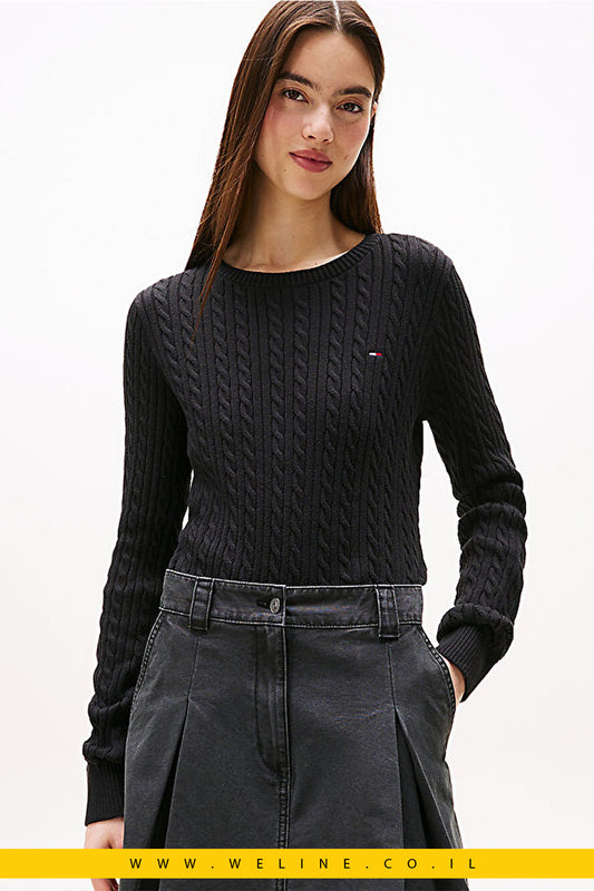סוודר נשים Cable Essential – Tommy Jeans