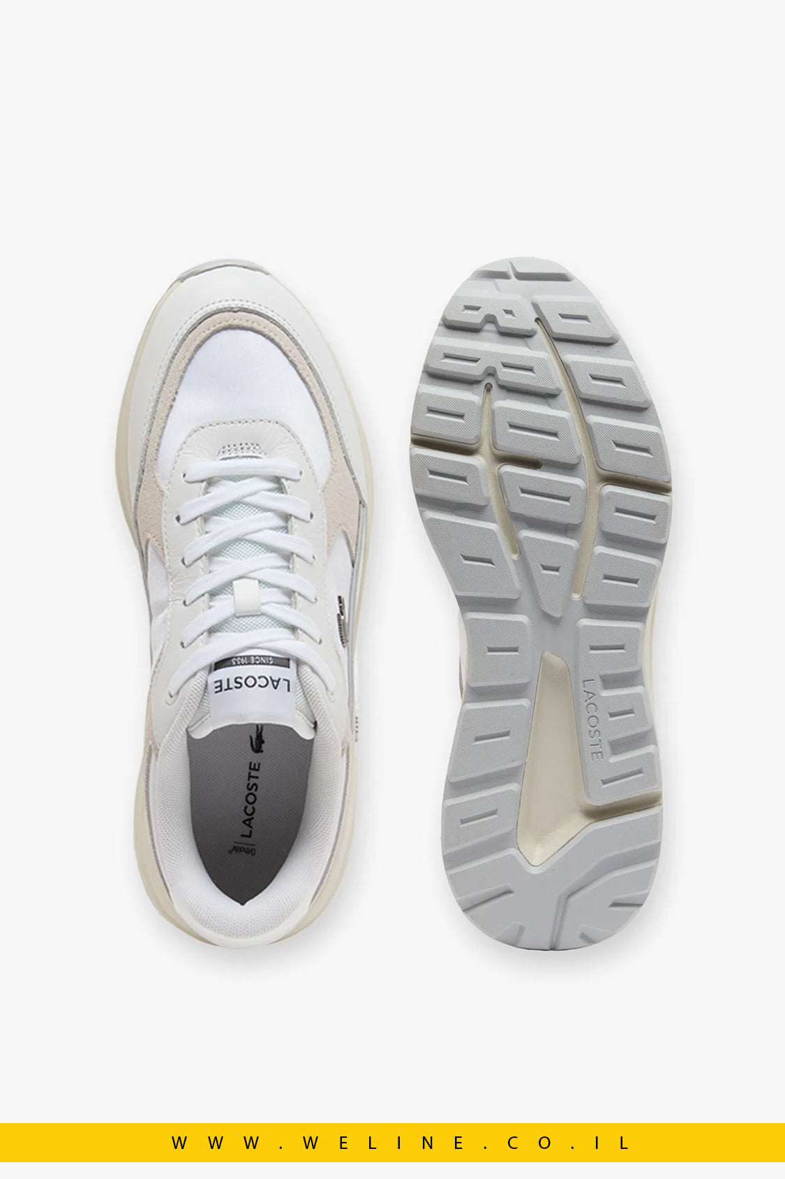 נעלי סניקרס גברים Lacoste Run Set – זמש