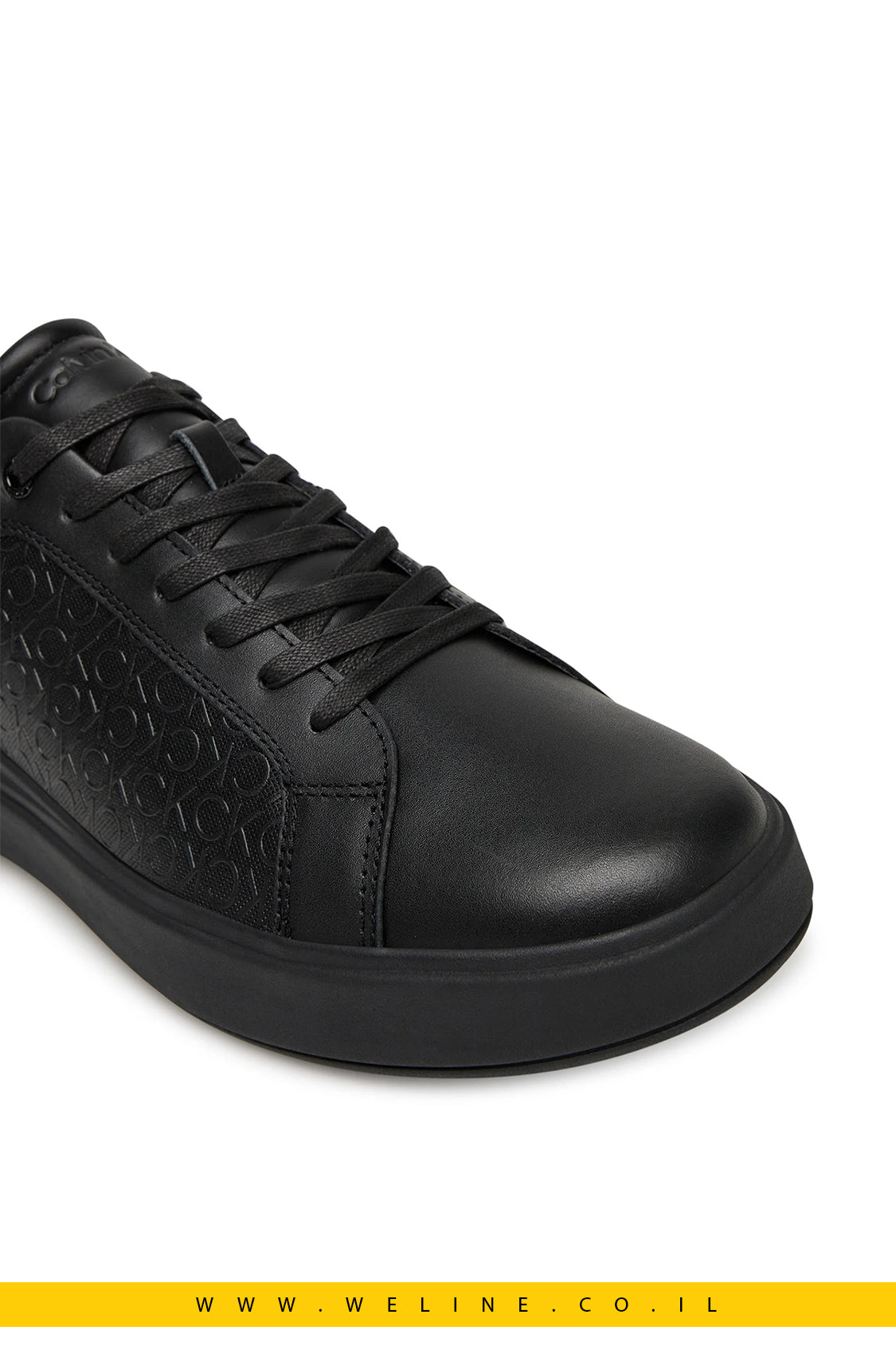 סניקרס עור גברים Calvin Klein Chunky Low-Top – שחור