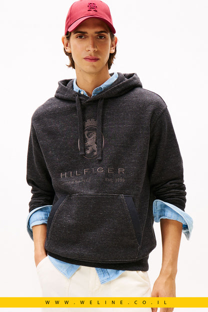 קפוצ'ון גברים Tommy Hilfiger Varsity Crest – גזרת Relaxed