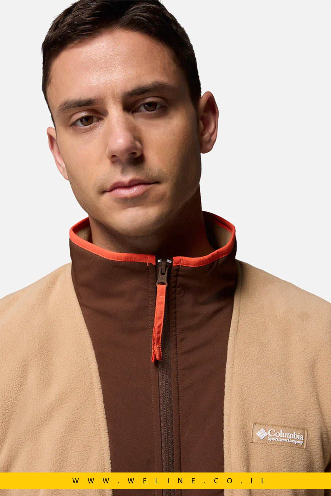 מעיל מיקרו־פליס לגברים – Sequoia Grove Full Zip בצבע Canoe/Tobacco