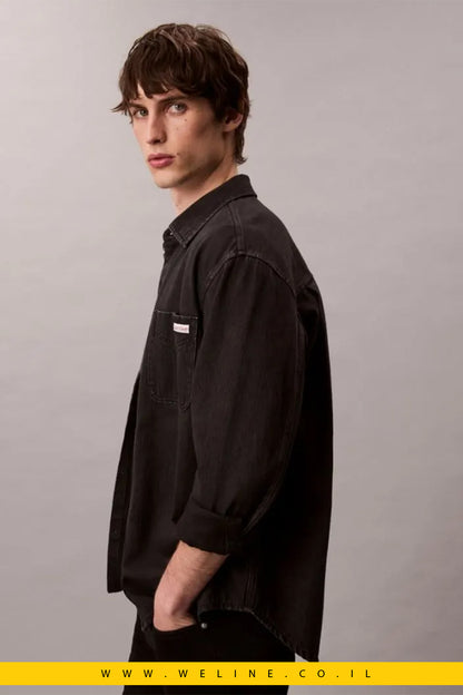ג׳קט ג׳ינס במראה חולצה – Calvin Klein Jeans