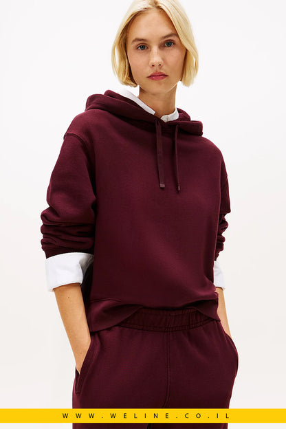 קפוצ'ון נשים Tommy Hilfiger עם רקמת לוגו – כותנה