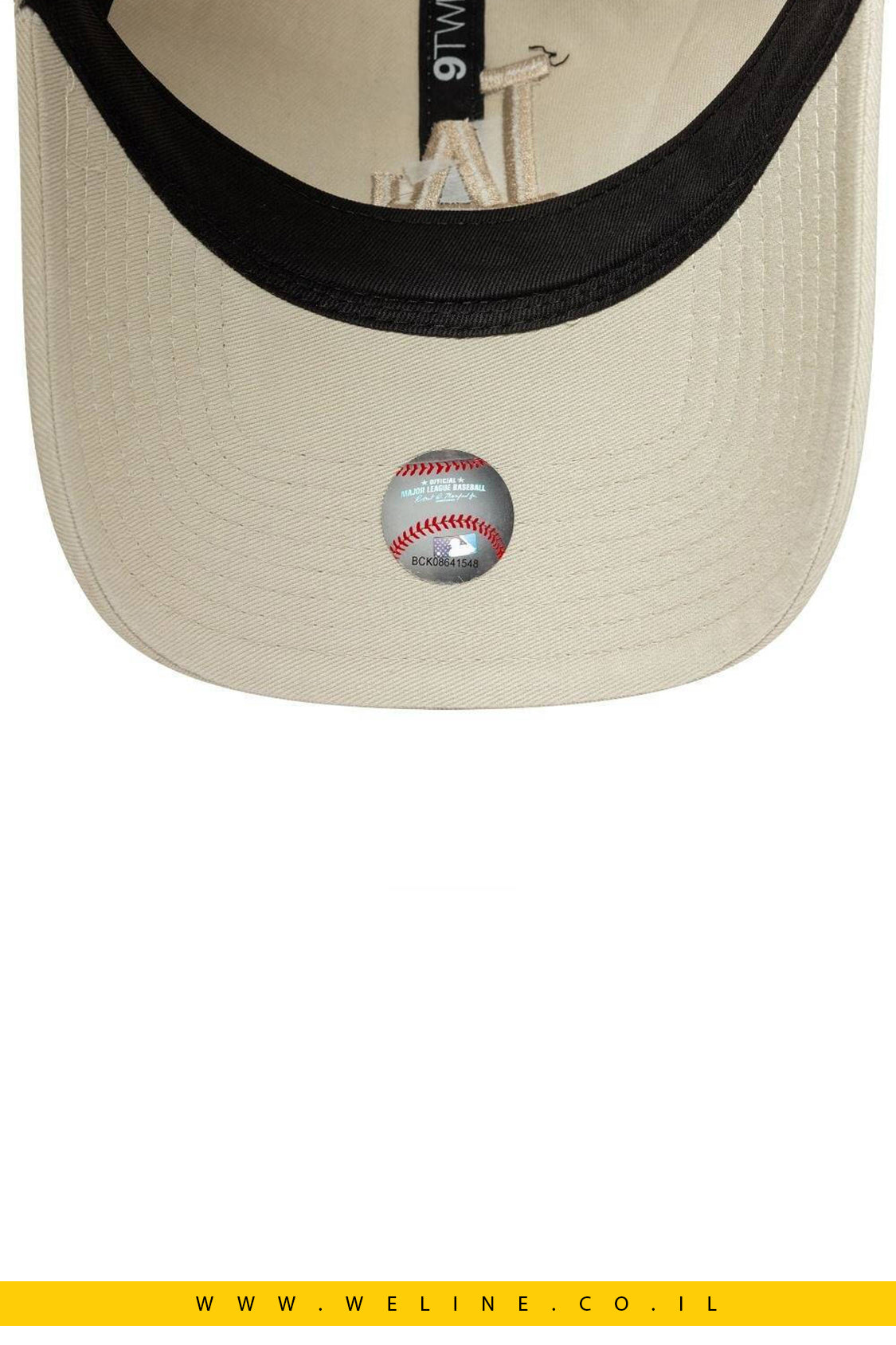 כובע רשת New Era Los Angeles Dodgers Trucker – בז’ | מתכוונן | יוניסקס (One Size)